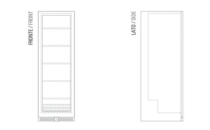 Frigo vetrina bibite ventilata CV 180 BEV