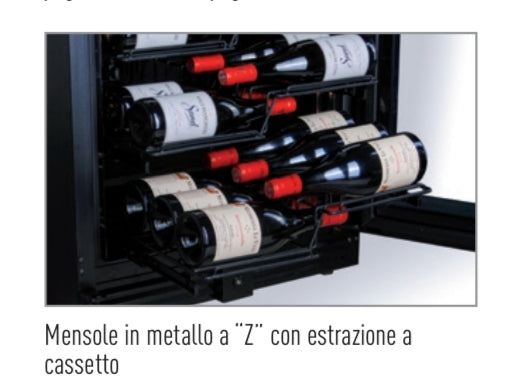 CW 120 frigo vini ventilato C +2°/+20° G 1 TB